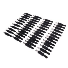 STK 50 개 5.5mm x 2.5mm dc 소켓 남성 배럴 잭 납땜 전원 플러그 커넥터, 1개