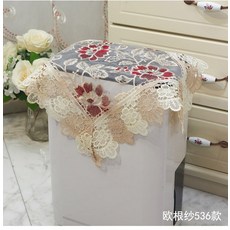 사각레이스수건