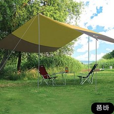스킨 그늘막 렉타타프 대형 돔텐트 폴대 침낭 세트 콜맨