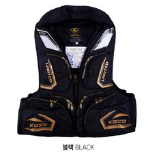 [붕어하늘] 카제 바다낚시 구명조끼/KC인증 바다구명복/물에 뜨는 자켓, 블랙 105(XL)