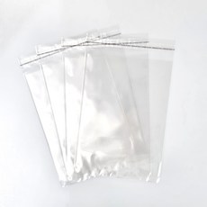 A4 B5 전단지 보호커버 포장비닐 투명 OPP 접착봉투 50장, 18x25+4
