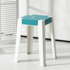 사각스툴 보조의자 간이의자 화장대스툴의자 대 사이즈 3color, 클러버 타일 스툴 (대 브라운)