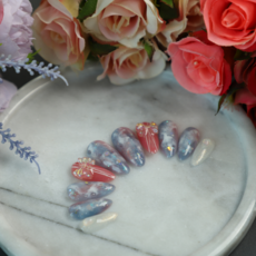 도이무이 수제 네일팁 셀프 웨딩 붙이는 인조손톱 컬러 젤네일