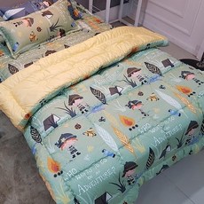 인디안보이 싱글 이불세트, 그린