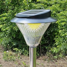 공간하우스 태양광 LED 정원등 COB 80구 태양열 조명 야외 전등, 태양광 COB 80구 정원등-말뚝형(노란빛)
