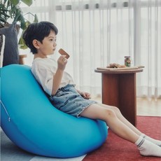 생활특권 유아 소파 에그 빈백 아기 유아용 둥근모양 키즈 주니어 어린이 유치원 어린이집 학교, 퍼플