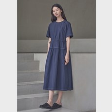에피그램 여성 스트링 포인트 반팔 원피스 EFDCM24401NYX