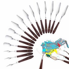 WUWEOT 15 Pieces Palette Knife Set Stainless Steel Spatula Pa/749811, 상세내용참조, 상세내용참조, 상세내용참조