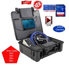 23mm 미터 카운터 DVR 레코더 파이프 하수도 배수관 검사 카메라 DVR 레코더가 있는 7 인치 모니터, 20m, 23mm Head, 1개