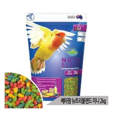 베타팜 뉴트리블렌드 미니 2kg 과일펠렛 잉꼬 새사료