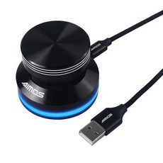 AIMOS USB 오디오 볼륨 컨트롤러 회전 제어 노브 컴퓨터 스피커 스위치 안드로이드 Win7 8 10 XP Mac, [03] green