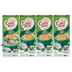 Nestle Coffee Mate 네슬레 커피 메이트 Irish Creme 아이리쉬 크림 크리머 싱글컵 50개입 550ml 4팩, 아메리카노/블랙, 30개, 4개