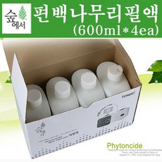 숲에서 산림욕기 s200 s400 리필액(600ml 4ea) 편백나무 피톤치드, 4개