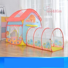 리앤킴 실내 3-in-1키즈 놀이 텐트 WA2515, 텐트+터널