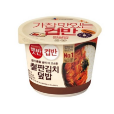 햇반컵반 철판김치덮밥, 3개, 254g