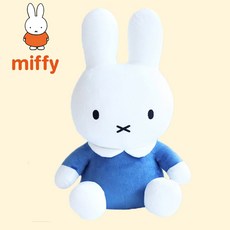 캐릭터 미피 블루 인형 35cm 애착 토끼