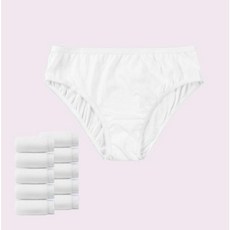프리미엄 여성용 순면 일회용 화이트 팬티 10p 단독포장