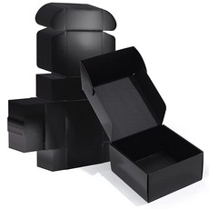ZBEIVAN 12x8x8 흰색 배송 상자 15개 세트 골판지 우편 상자 소규모 사업체 우편 선물 포장용, 블랙, 8x8x4