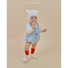 24봄 오뜨베베 쿨데님슈트 0-12개월 백일 돌 아기 멜빵슈트