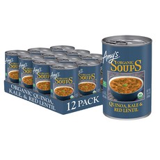 Amy's Soup Vegan Gluten Free Organic Kale Quinoa and Red Lentil 14.4 Ounce (Pack of 12) null, 1