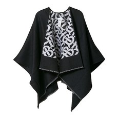 버버리 모노그램 울 자카드 케이프 8021795 ST SOLID TO LRG TB CAPE A1189