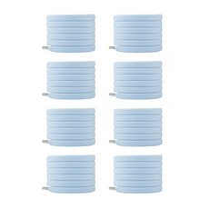 4켤레용 8P 고무줄신발끈 매듭없는 운동화끈 6mm 8mm