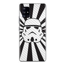 MightySkins 탄소 섬유 스킨 for Samsung Galaxy A71 5G-Star Rays | 보호 내구성있는 질감의 탄소 섬유, 단일옵션