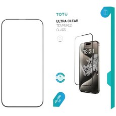 TOTU 拓途 犀牛家族 iPhone 16 Pro Max 鋼化玻璃保護貼, 9H超高硬度, 0.23mm厚度, 防指紋, 1個