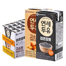 연세 참깨+아몬드잣 두유 190ml 48입, 1세트