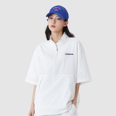 시어서커반팔스탠넥아노락 TOP01