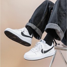 [나이키] 코트버로우 로우 2 GS 흰검 BQ5448-104