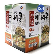 CJ 해찬들 구수하고 담백한 재래식콩된장, 14kg, 12개