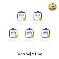 샘표 소금요정 꽃소금, 15kg, 10개