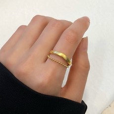 24k레이어드반지