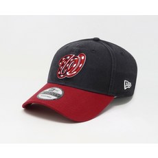 [관부가세포함] New Era 9Twenty 남성 여성 모자 MLB 워싱턴 내셔널 조정 가능한 네이비 레드 - mlb패딩모자