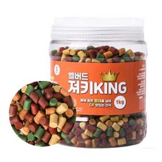 벨버드 강아지 져키 트릿 간식 대형견 중형견 간식, 져키킹, 1kg, 1개