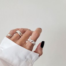 실버꼬임반지