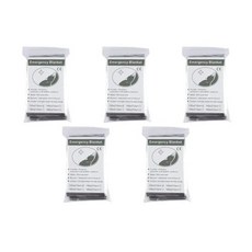 비상 생존 단열 담요 야외 응급 처치 구조 키트 방풍 방수 포일 열 캠핑용, 5PCS, 5개
