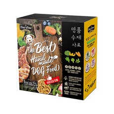 데이스포 전연령용 강아지 명품 수제 사료 녹황색식단 10p, 채소, 1kg, 1개