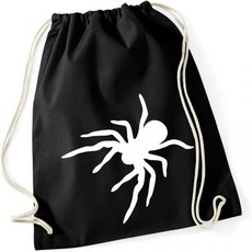 Huuraa Gym Bag Spider Silhouette Backpack Cotton 12 Litres Size with Motif for All Animal Lovers Gif