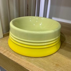 강아지 고양이 겸용 애완 반려 사료그릇 15cm 4색 강아지밥그릇 고양이밥그릇 식기, 1개