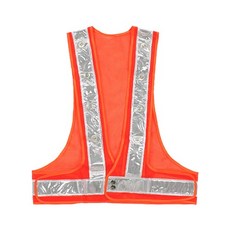 상세페이지표기 신호수조끼 MR-503-1(LED), LED/오렌지/백색띠