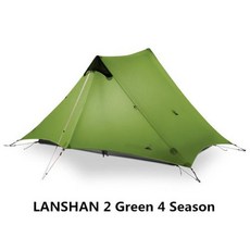 난방텐트 원터치 실내방한 Lanshan 2 3f ul 기어 인 1 야외 초경량 캠핑 텐트 3 시즌 4 전문 15d silnylon rodless tent