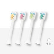 아쿠아픽 음파 전동칫솔 전용 칫솔모 교체용 브러쉬 리필모 AQ102 4개입, 화이트 4p