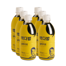 (더본) 빽다방 블랙커피, 500ml, 6개, 6개, 500ml