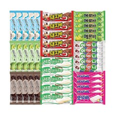 인기아이스크림바 5개씩 8종 서주아이스주 메론바 아이스캔디바닐라 아이스캔디초코 아이스캔디메론 보석바 아맛나 돼지바오리지널