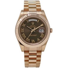 Rolex New Day-Date II 218235 Rose Gold Chocolate Roman BoxPaperWarranty #RL129 PROD80005800