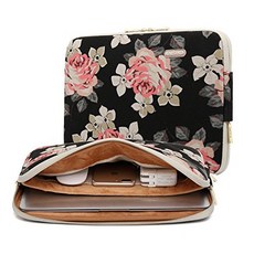 노트북 파우치 Kayond Rose Pattencanvas Water-resistant 11-15 Inch Laptop Sleeve Case Bag, 옵션 2 Size = 13-13.3Inch