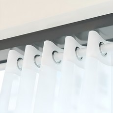 CASAMARU 25mm窗簾桿+固定支架3件套, 白色