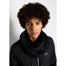 ARMANI EXCHANGE Scarf with allover logo 954650CC312100020 Black
